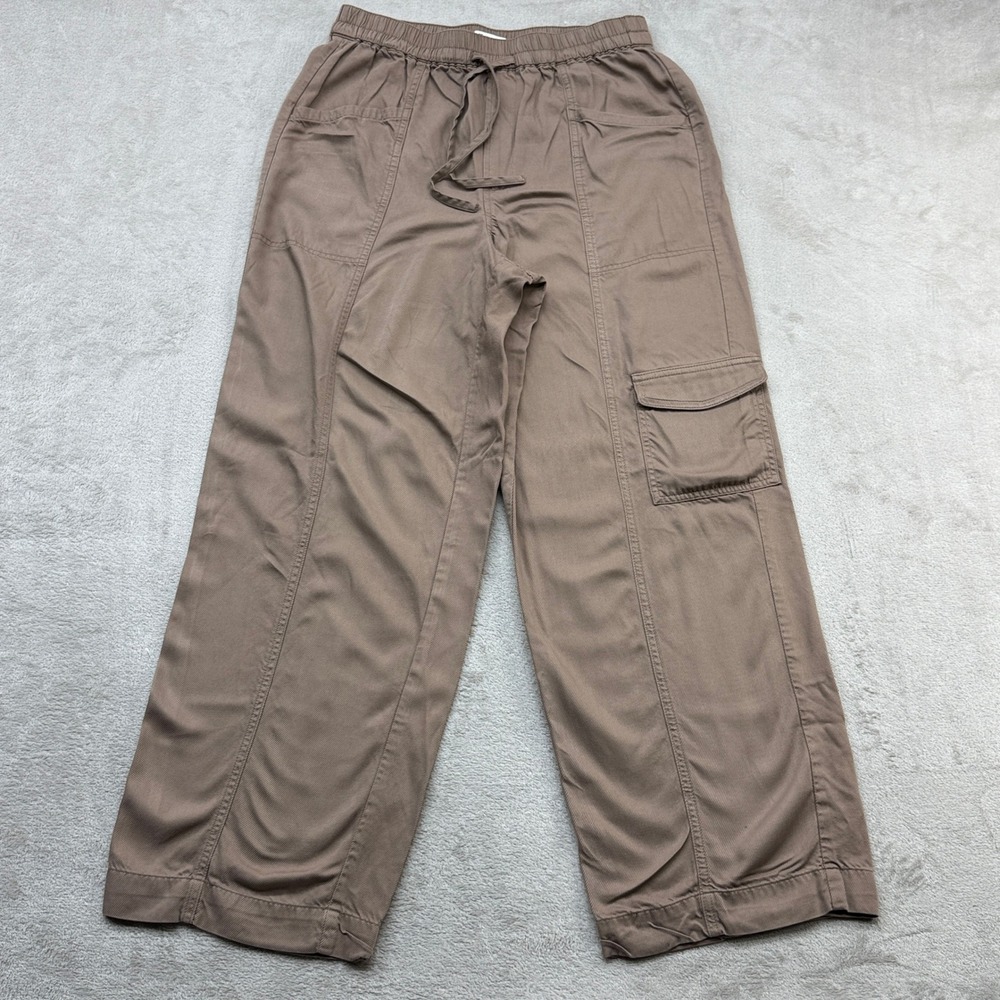Madewell Cargo Pants Women S Brown Wide Leg Pull On Boho Gorpcore Travel Relaxed
